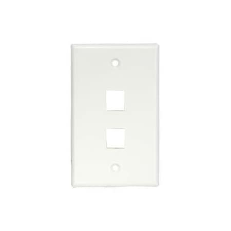 Bestlink Netware Keystone Wallplates - Smooth Face 101832WT